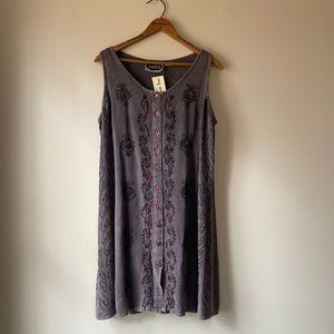 90s beach goth mini dress